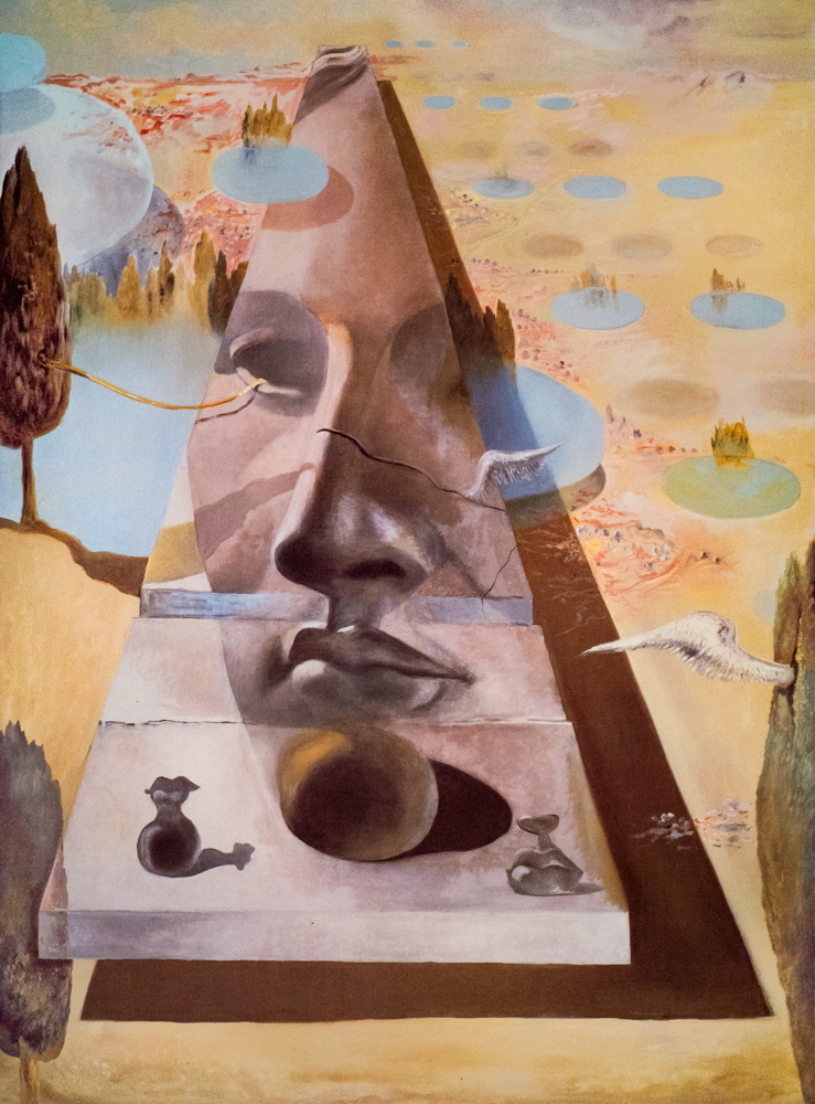 Aphrodite (repro), Salvador Dalí, oil on masonite, 35.5 x 47.25 inches