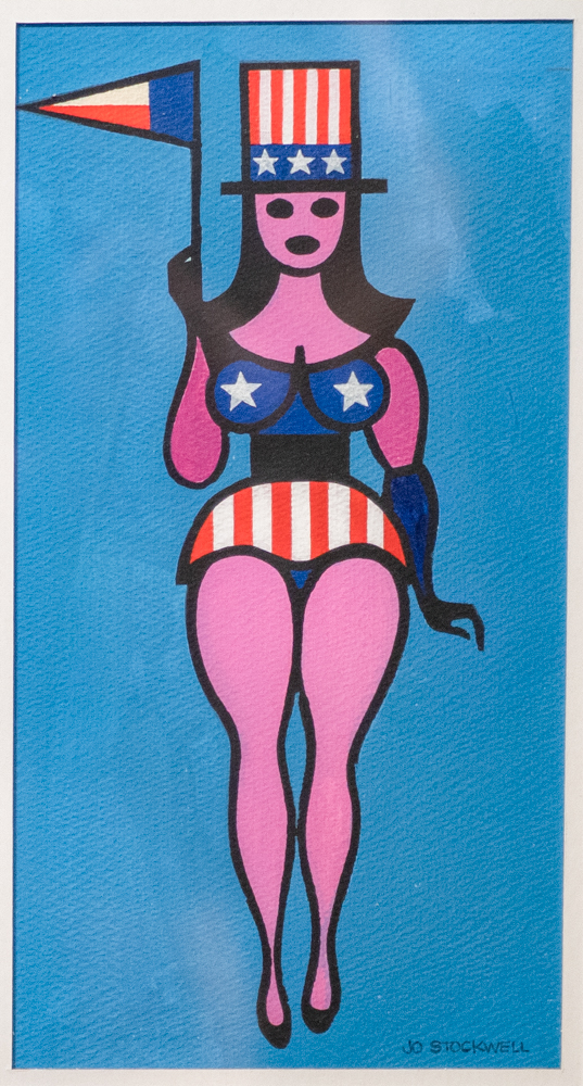 Miss America, Jo David Stockwell, Acrylic on paper